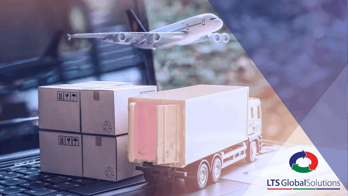 A model of a plane and truck